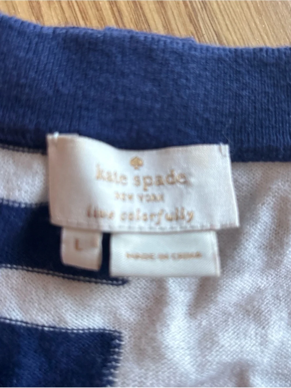 kate spade Colorblock Striped Kids Cardigan in Red, Navy, White & Teal
